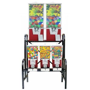 5 Unit Toy & Gumball Vending Machine
