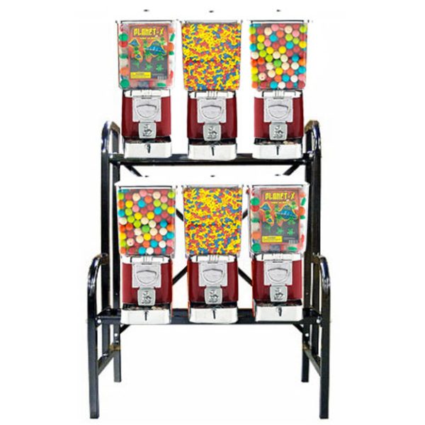 6 Unit Bulk Vending Rack Combo
