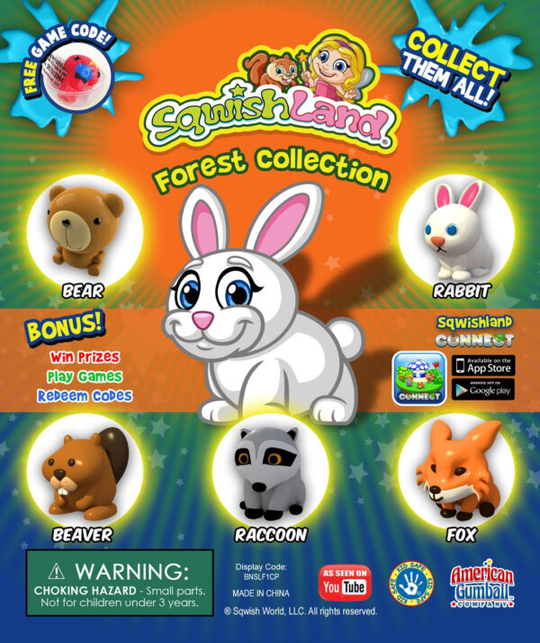 Sqwishland Forest Vending Capsules (1-inch)