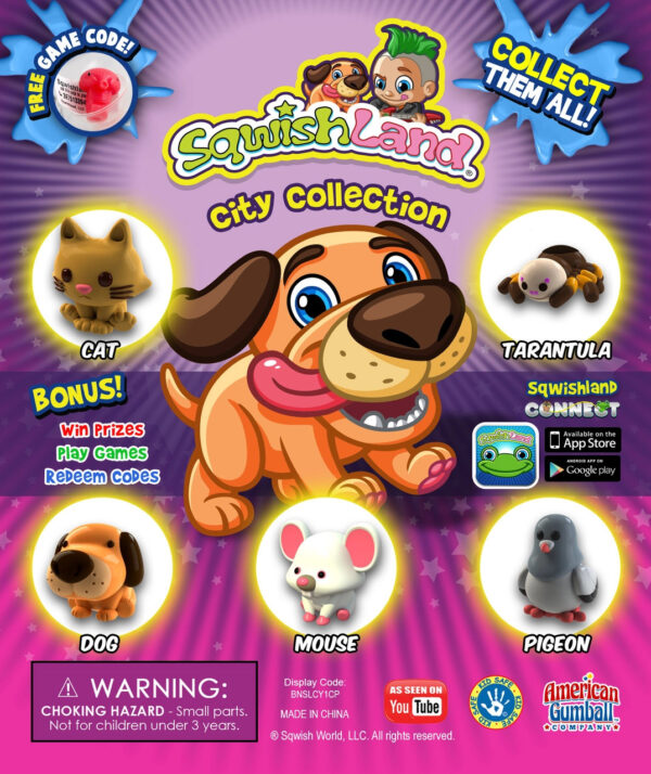 Sqwishland City Vending Capsules (1-inch)