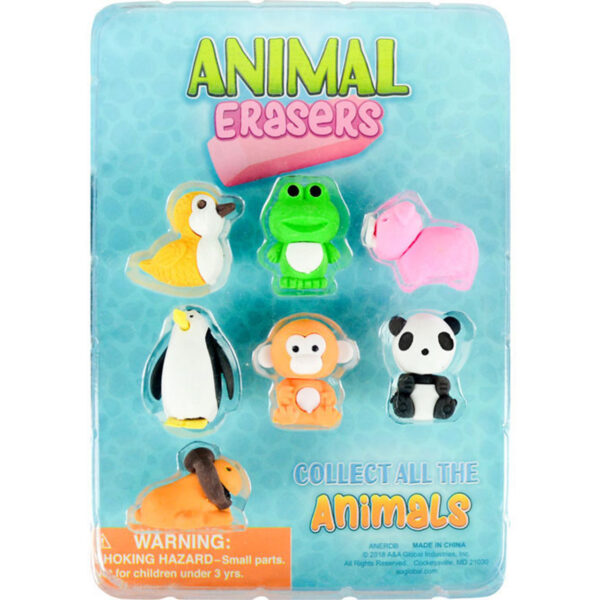 Animal Erasers Vending Capsules (1-inch)