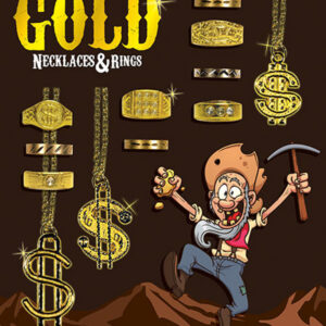 California Gold Necklaces and Rings Vending Capsules (1-inch) 250 ct