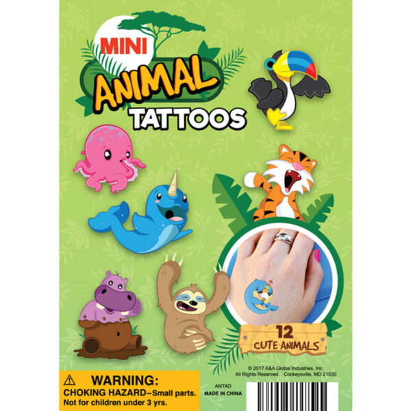 Animal Tattoos Vending Capsules (1-inch) 250 ct