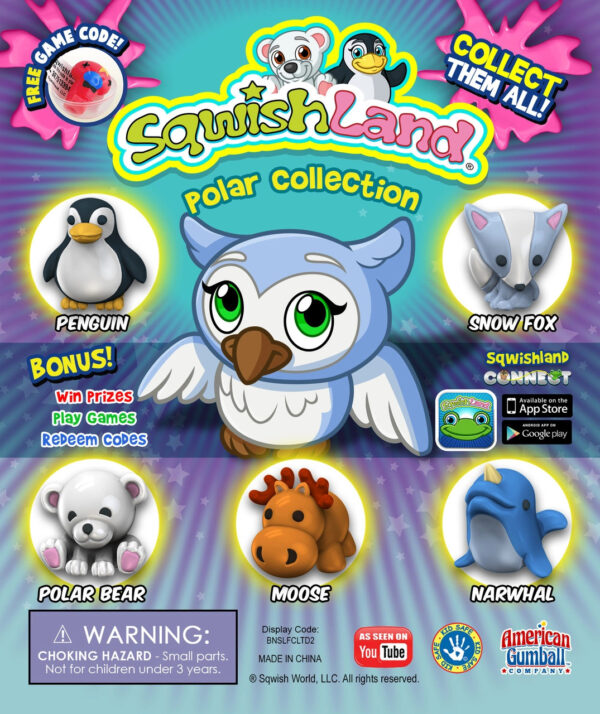 Sqwishland Polar Vending Capsules (1-inch)