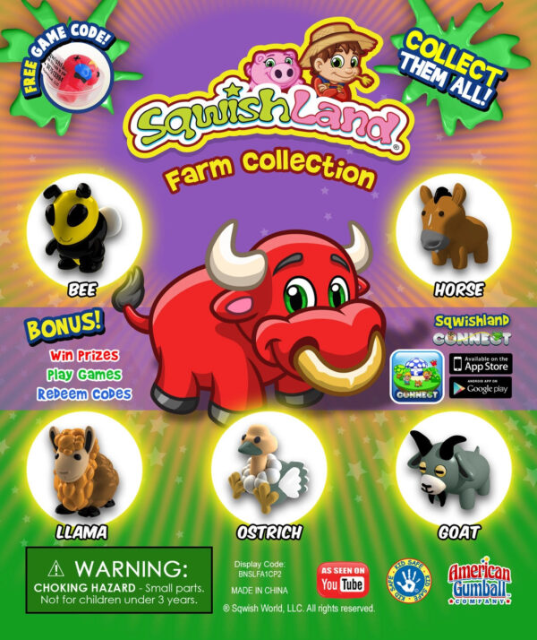 Sqwishland Farm Vending Capsules (1-inch)