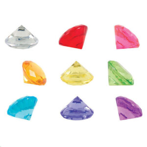 Plastic Diamonds Vending Capsules (1-inch)