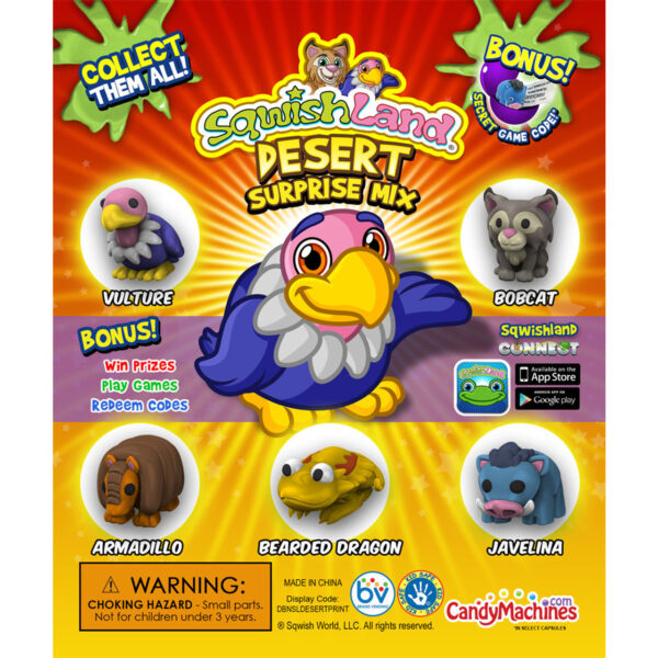 Sqwishland Desert Vending Capsules (1-inch)