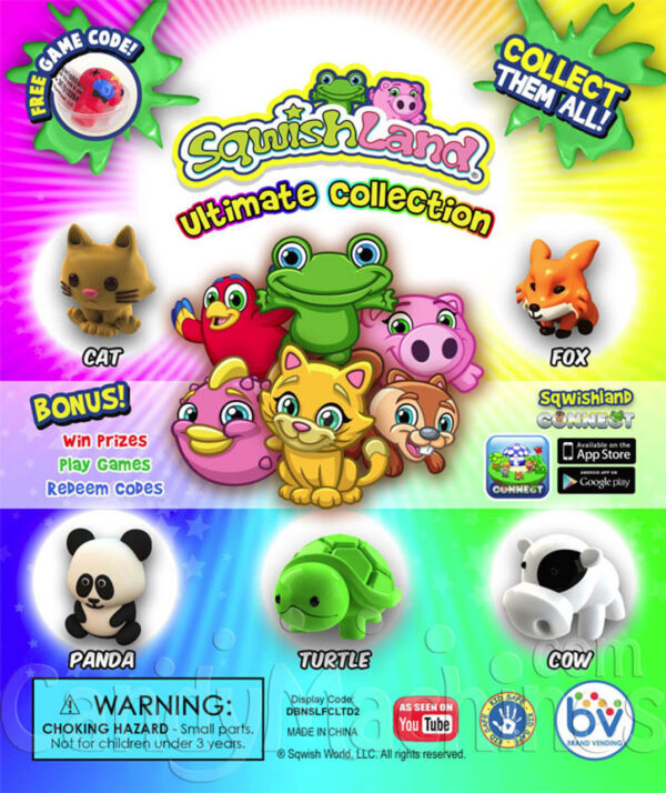 Sqwishland Surprise Mix Vending Capsule (1-inch)